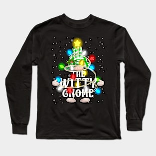 The Witty Gnome Christmas Matching Family Shirt Long Sleeve T-Shirt